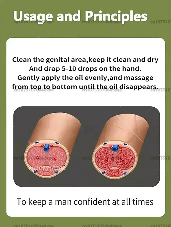 Huile essentielle pour massage du pénis