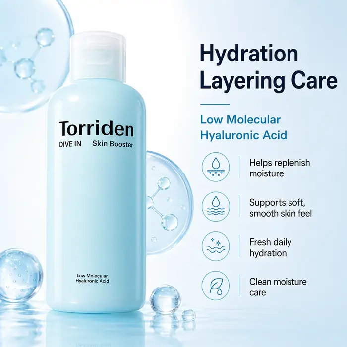 Torriden DIVE-IN Acide Hyaluronique à Faible Poids Moléculaire - Booster Cutané 200ml - Tonique Hydratant Visage