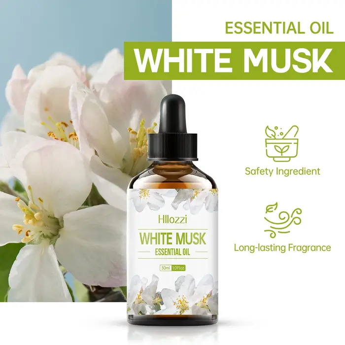 Huile essentielle de musc blanc vanille blanche riche odeur soins de la peau