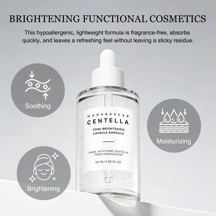 Ampoule éclaircissante Skin Tone Perfector 55ml - Sérum à la Centella et à la Niacinamide