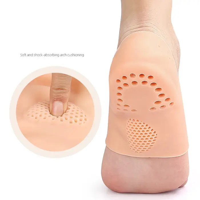 1 paire de gobelets de protection du talon avec Support de voûte plantaire pour la fasciite