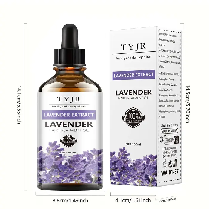 Huile essentielle de lavande pour soins de la peau