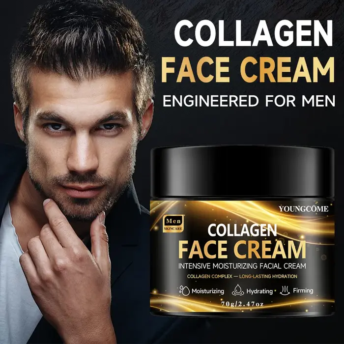 Crème raffermissante et hydratante au collagène rétinol pour hommes