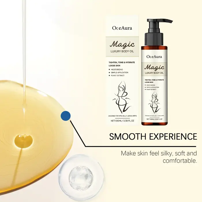 Huile Corporelle Luxe Magique Hydratation Profonde Peau Éclatante Lissante Raffermissante Éclaircissante Améliore le