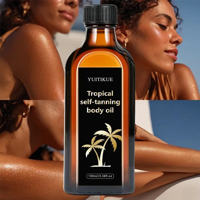 Huile Corporelle Auto-Bronzante Tropicale 100ml – Sans Soleil