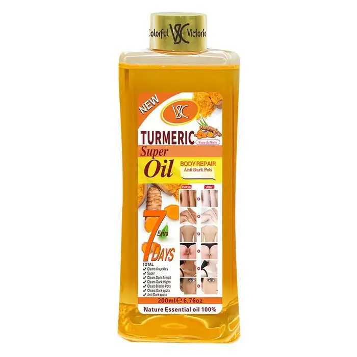 Huile essentielle de curcuma, 200ml, huile de Massage pour le visage et le corps, diffuseur d'aromat