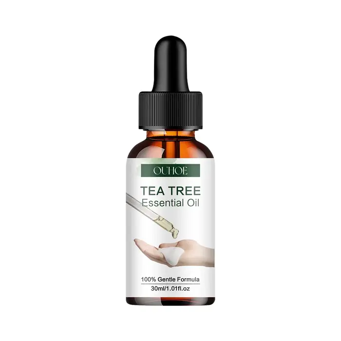 Huile d'arbre à thé naturelle hydratante pour le visage et le corps, soins pour la peau féminins, ré