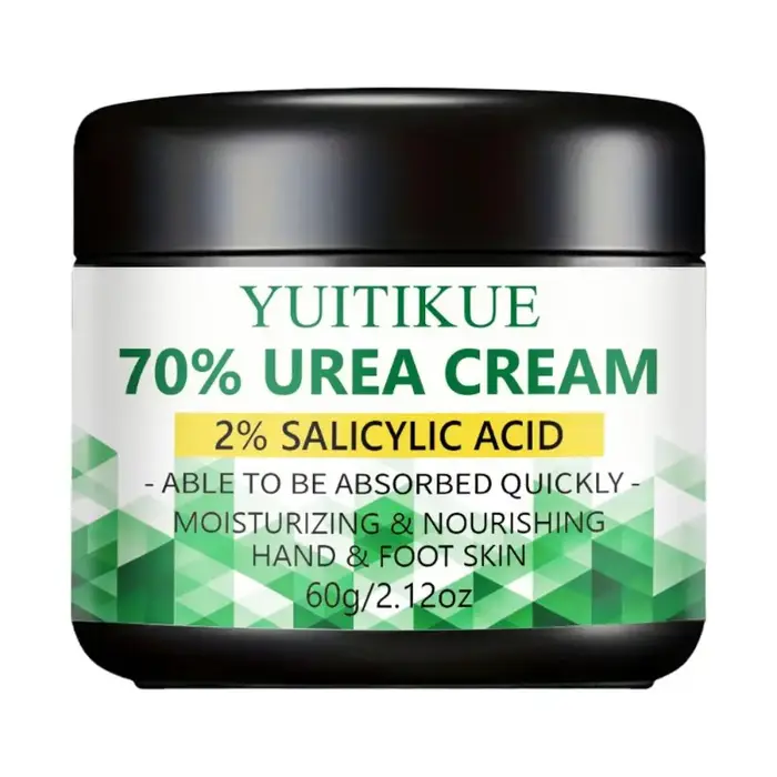 Crème anti-fissures à l'urée pour les mains et les pieds, 60g, élimine les peaux mortes, adoucit les