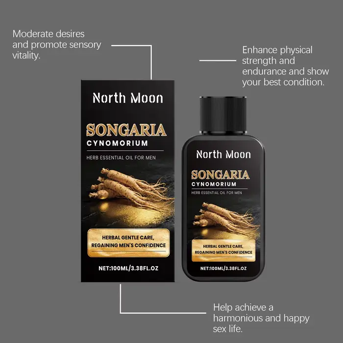 Huile Essentielle de Massage Corporel pour Hommes North Moon Herbal