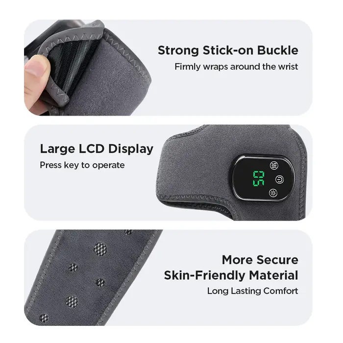 Masseur électrique de chaleur pour les pieds, compresse chaude, masseur de vibrations, matériau resp