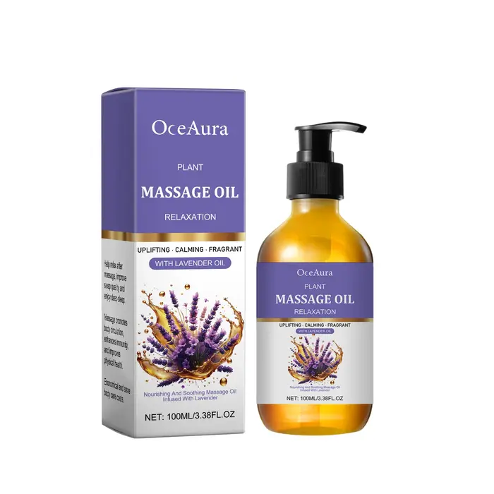 Huile de massage à la lavande naturelle pour le corps