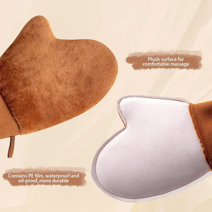1 pièce Gant applicateur auto-bronzant réutilisable marron noir pour crème