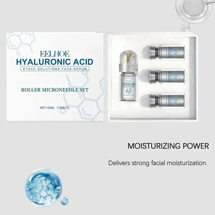 Kit de sérum facial à micro-aiguilles à la niacinamide avec rouleau 0