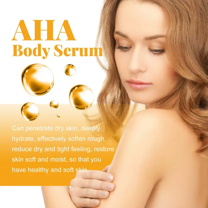 AHA sérum pour le corps hydratant éclaircissant taches gomme correcteur rétrécissement pores réparation éclaircir