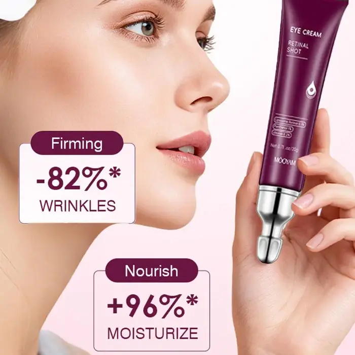 Crème Contour des Yeux Anti-Rides Instantanée : Estompe les Ridules