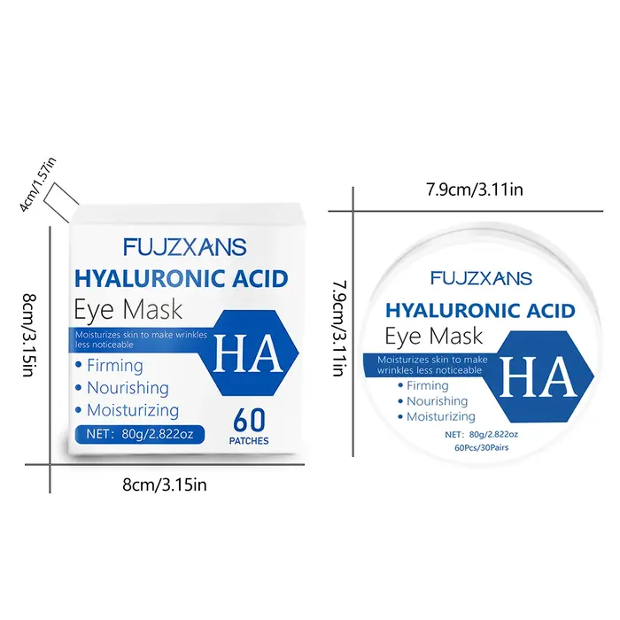 Masque pour les yeux à l'acide hyaluronique