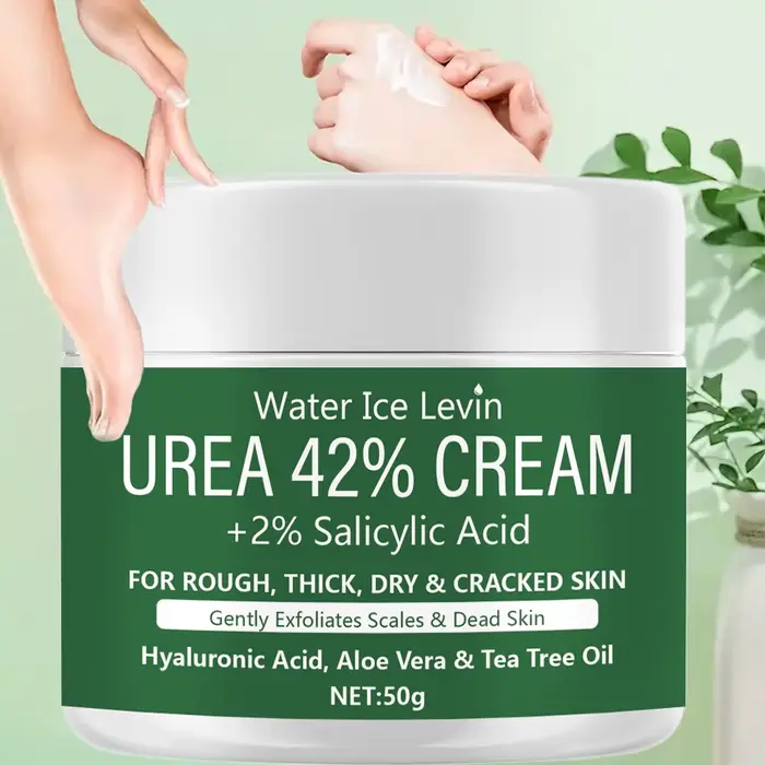 Urea 42% + 2% Crème à l'acide salicylique avec acide hyaluronique et huile d'arbre à thé