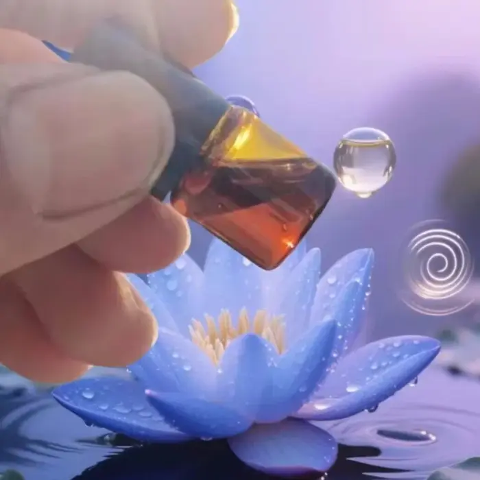 Huile de lotus bleu biologique de qualité supérieure - Grade premium pour les soins de la peau, le s