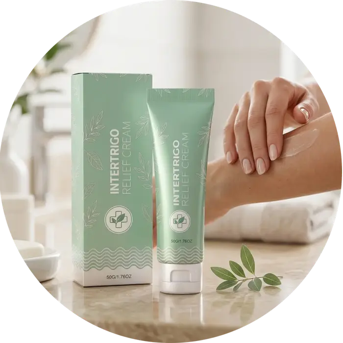 Crème Intertrigo pour les plis cutanés, crème barrière pour l'hydratation et la protection contre la
