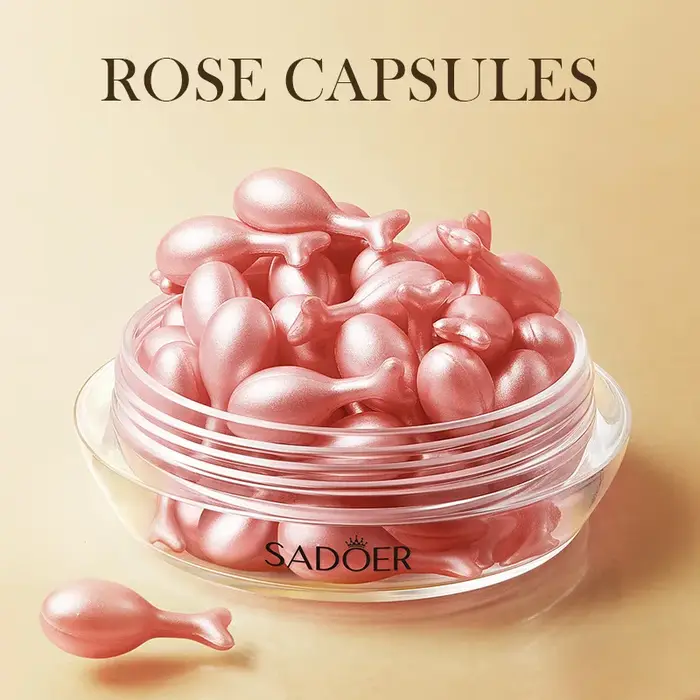 30 pièces SADOER Rose Sanil vitamine C visage sérum Capsule