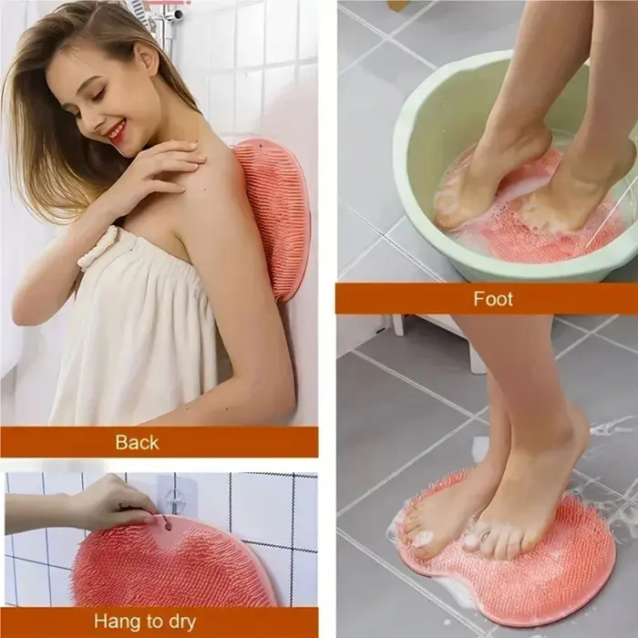 Lavez la brosse pour les pieds