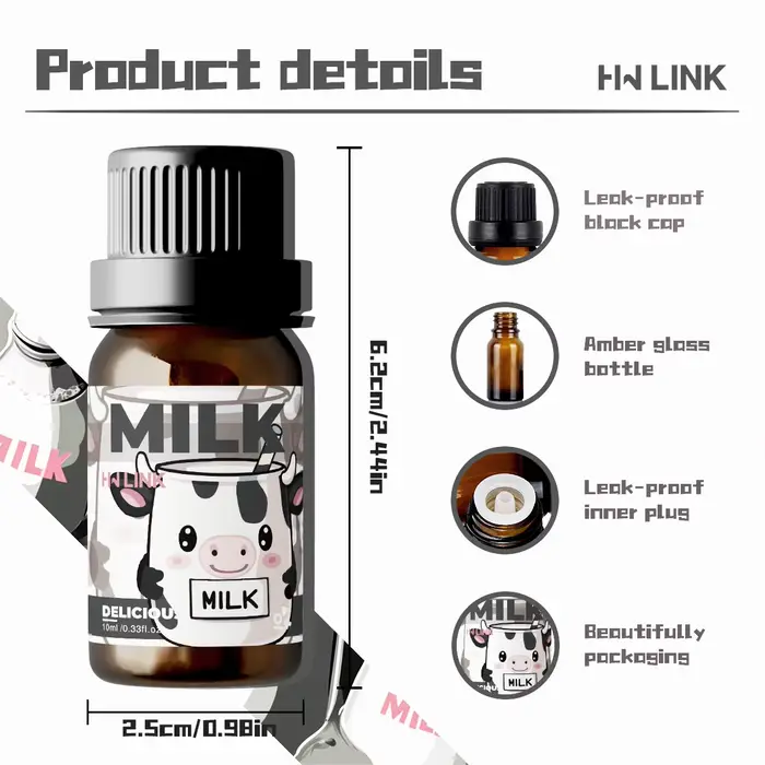 Huiles essentielles au lait 10 ml