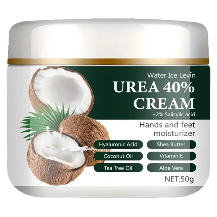 Crème pour les mains et les pieds à l'acide salicylique 40% d'urée + 2%, très hydratante, légère et