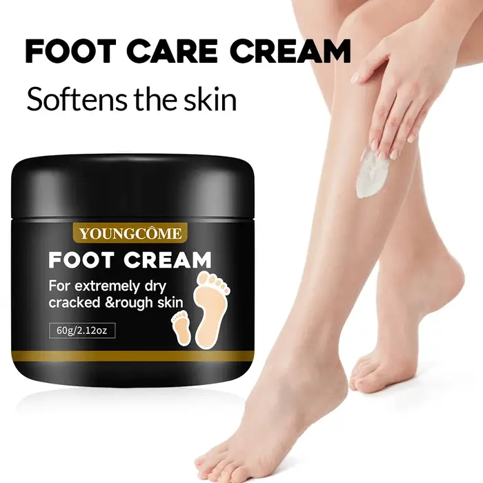 YOUNGCOME Crème pour les pieds pour talons extrêmement secs et craquelés et peaux rugueuses