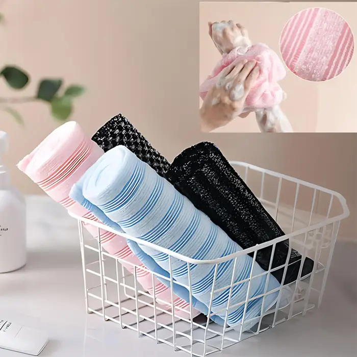 Serviette exfoliante pour le corps