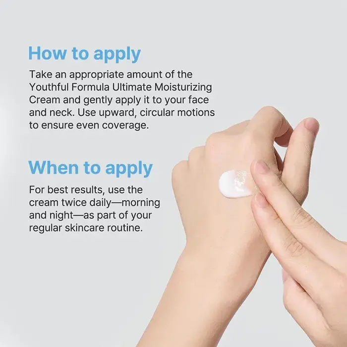 100mL crème hydratante ultime formule jeune collagène Niacinamide Centella Asiatica acide hyaluronique rides taches