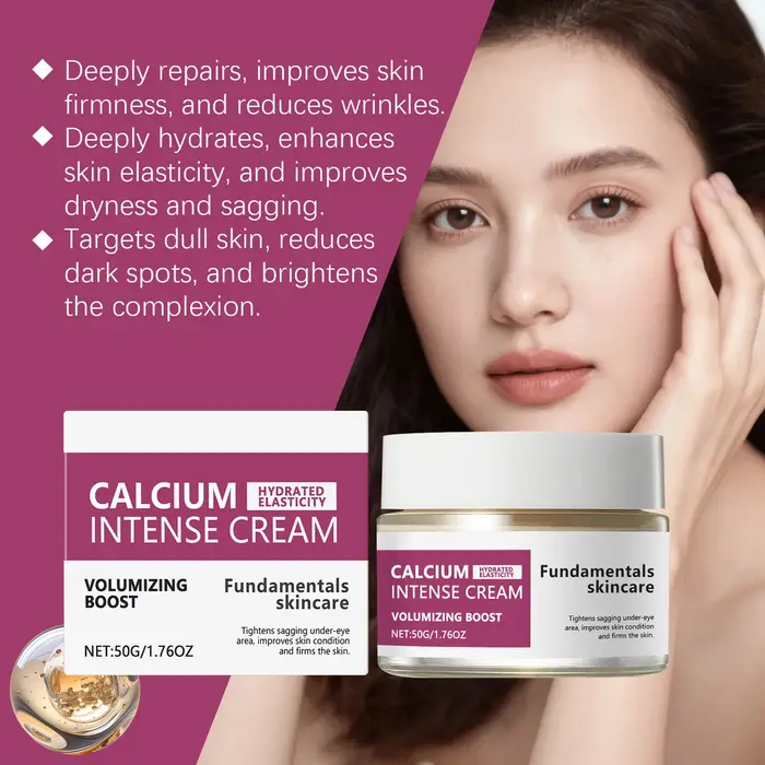Crème intense au calcium pour raffermir la peau
