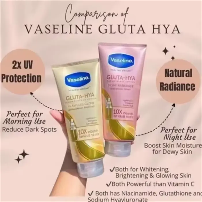 Lotion pour le corps à Vaseline la nuit
