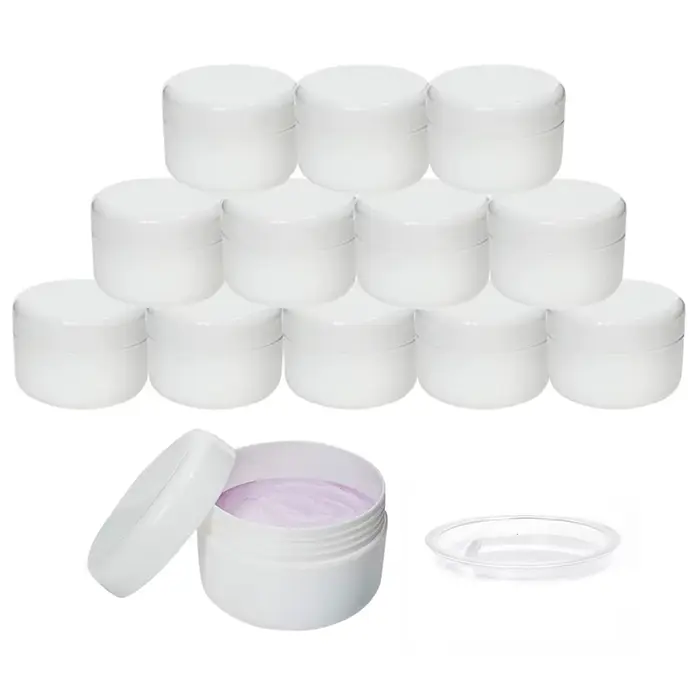 Pot de crème blanche 10/20/30/50/100/150/200/250g