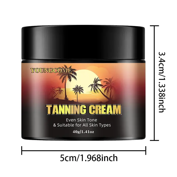 Crème accélérateur de bronzage marron brillant pour le corps, Gel de bronzage, nourrit la peau sèche