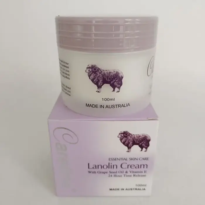 Kelan 100g crème de graines et de lanoline, hydratant nourrissant grand pot pour peaux sèches, formu