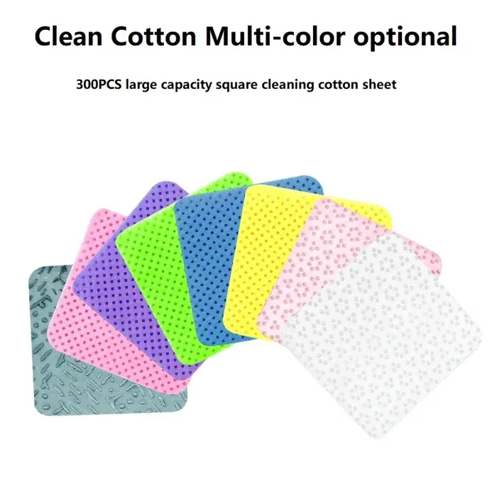 Lingettes pour ongles non pelucheuses, 300 pièces, équipement pour ongles, tampons en coton, serviet