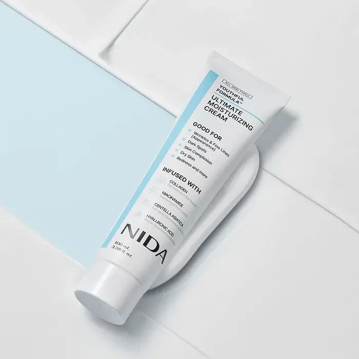 100mL crème hydratante ultime formule jeune collagène Niacinamide Centella Asiatica acide hyaluronique rides taches