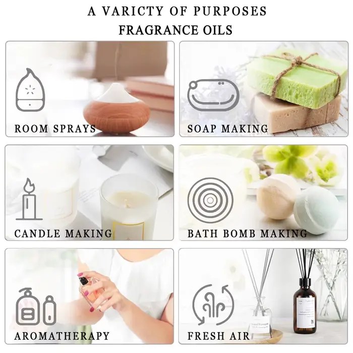 PHATOIL 100ml Huile Essentielle Premium Bois de Santal Lavande Eucalyptus Menthe Poivrée Citronnelle Vanille Huiles Essentielles d'Aromathérapie