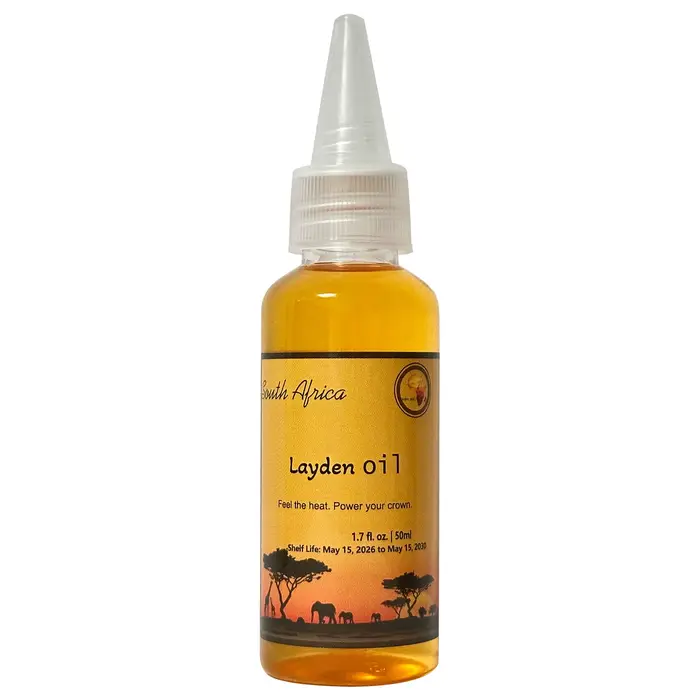 Huile nourrissante traditionnelle africaine artisanale Layden 50 ml renforcement du cuir chevelu et 