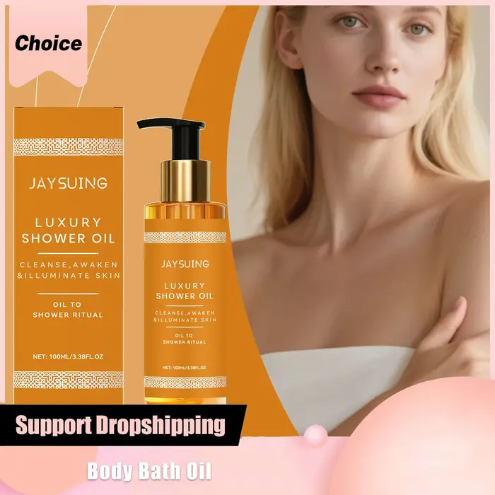 Huile de douche éclaircissante, hydratante, élimine la saleté, adoucit la peau, maintient l'élastici