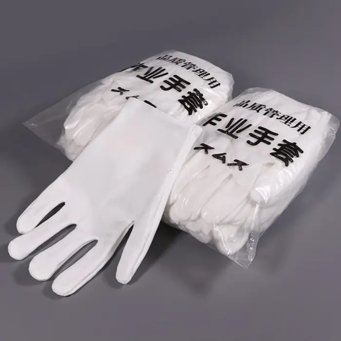 Lot de 6 gants en coton blanc pour l'eczéma et les mains sèches