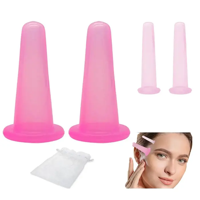 Ensemble de ventouses faciales en Silicone