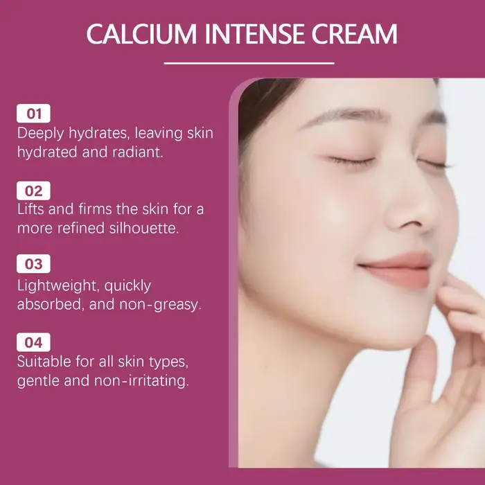 Crème intense au calcium pour raffermir la peau