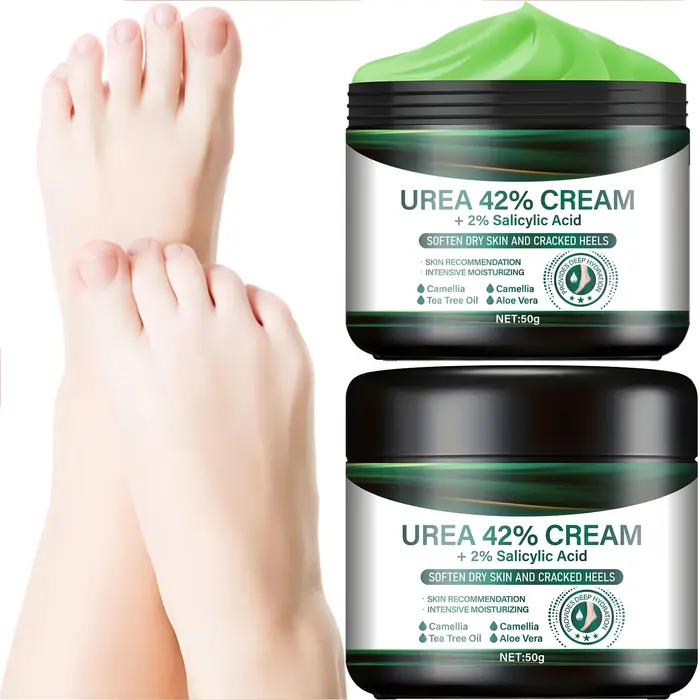 Crème pour Pieds à l'Urée 42% et Acide Salicylique - Réparation Intensive des Talons Fendillés