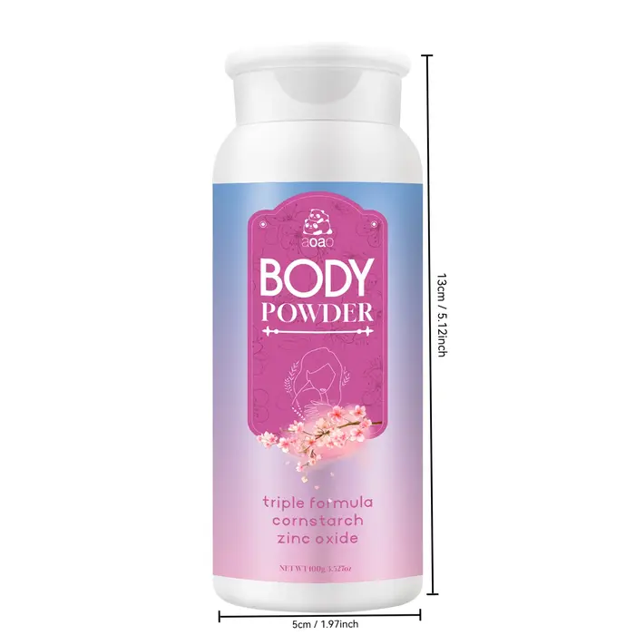 Aoao Sakura poudre pour le corps en fleurs de cerisier-amidon de maïs naturel et oxyde de zinc avec aloe vera et