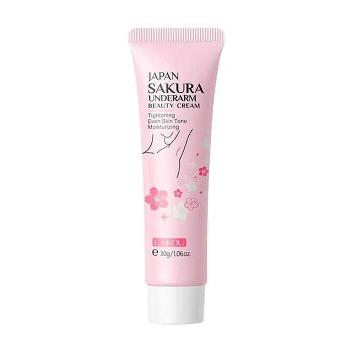Crème pour les aisselles Japan Sakura, hydratante et lissante pour peaux sèches, crème éclaircissant
