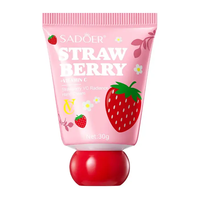 Crème pour les mains fraise VC-30g hydratant éclaircissant pour l'hiver