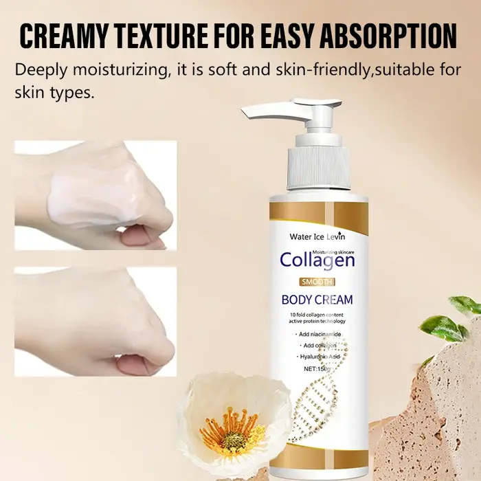 Crème hydratante raffermissante au collagène