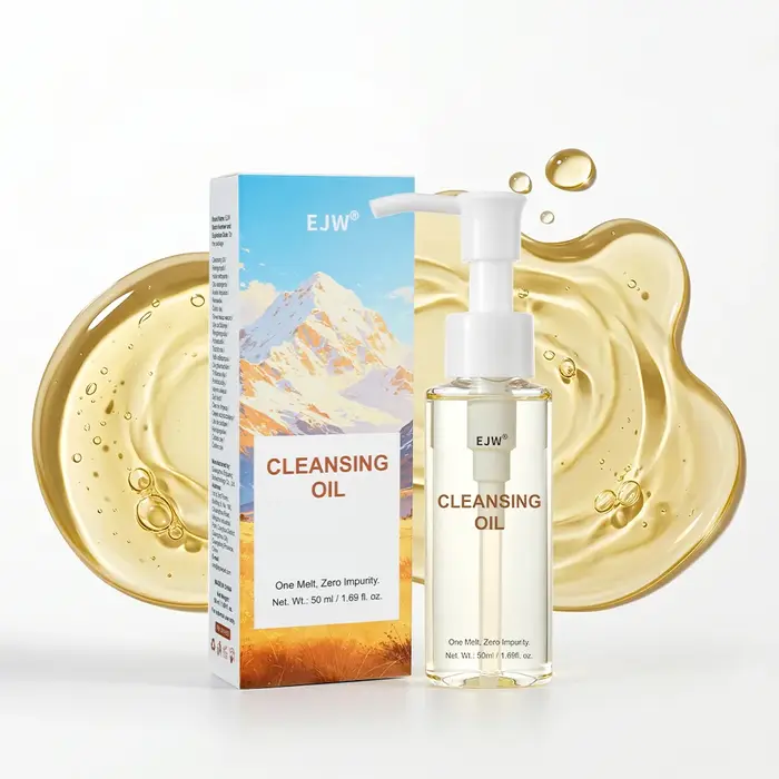 Huile nettoyante pour le visage, démaquillant doux, émulsionne et dissout rapidement le maquillage, 