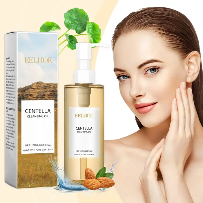 EELHOE huile nettoyante pour peau sensible contrôle de l'huile rétrécissement des Pores du visage adoucir